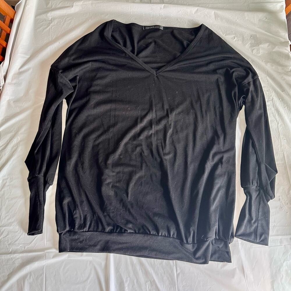 Zanzea Black Long Sleeve Blouse XL